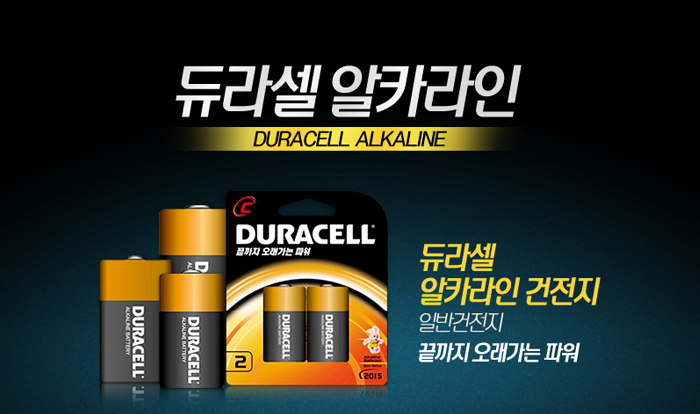 듀라셀 건전지 알카라인건전지 D형건전지