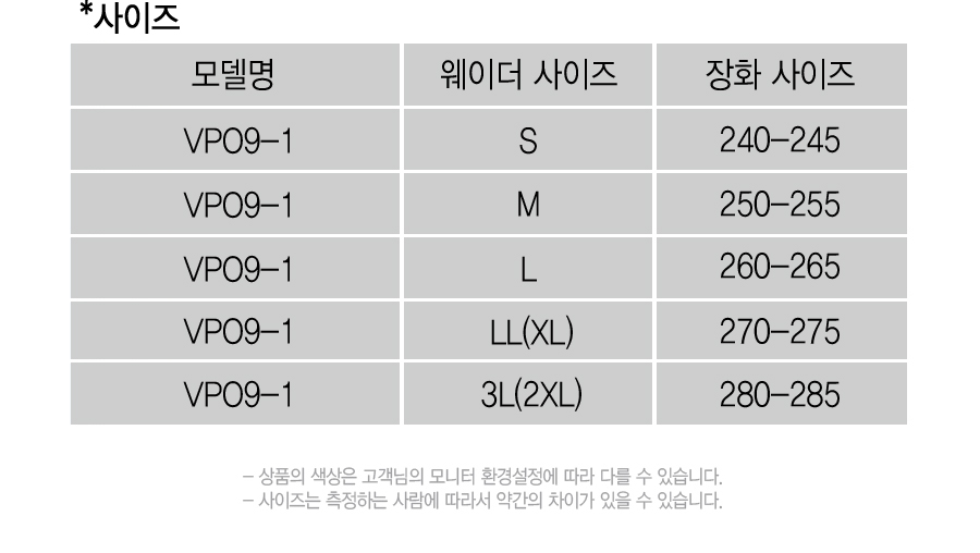허리웨이더 웨스트웨이더 발라카스웨이더
