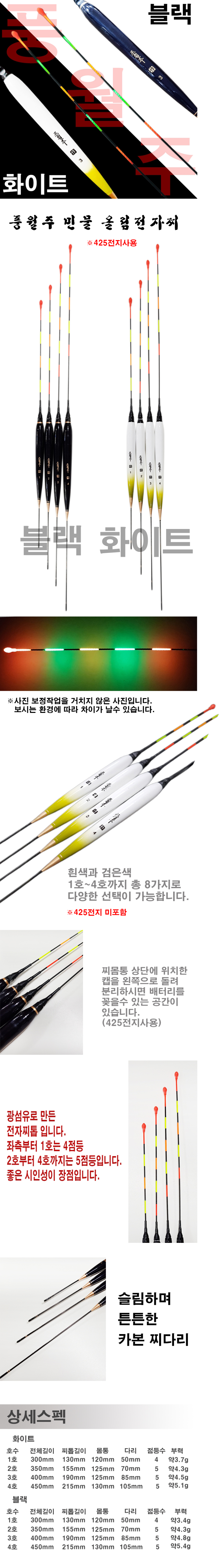 풍월주 민물 전자찌 [초] 민물찌 민물전자찌 붕어낚시