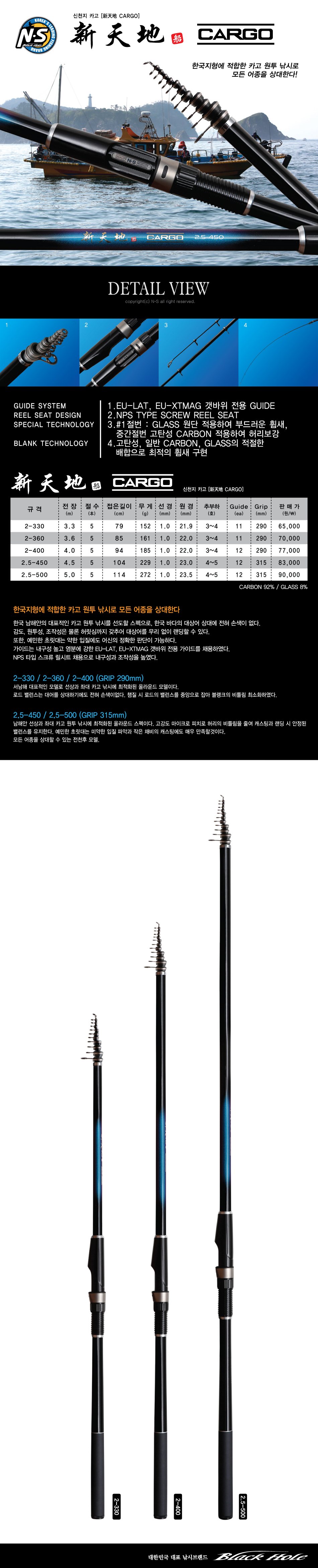 NS 신천지 카고 카고낚시 카고대 감성돔 선상릴대 선상낚시 카고낚시대 엔에스 앤에스 앤애스 