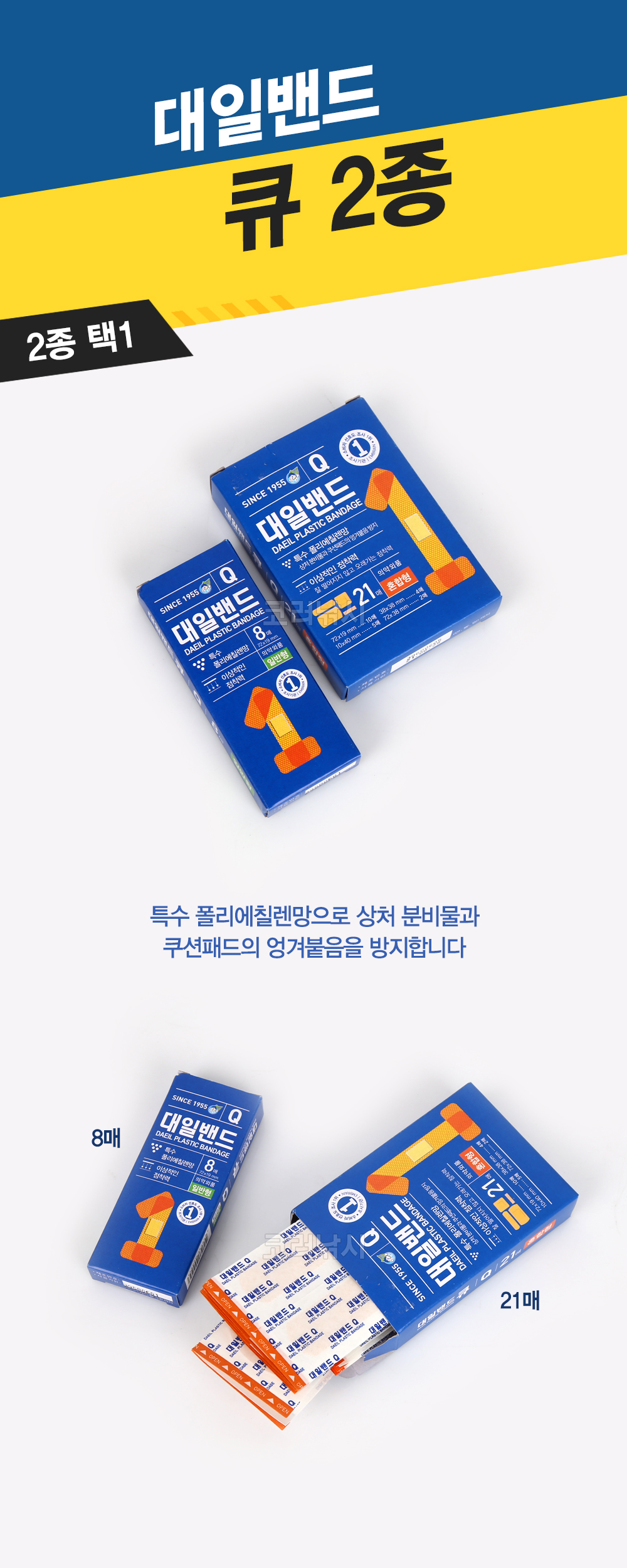  대일밴드 큐 2종 밴드 