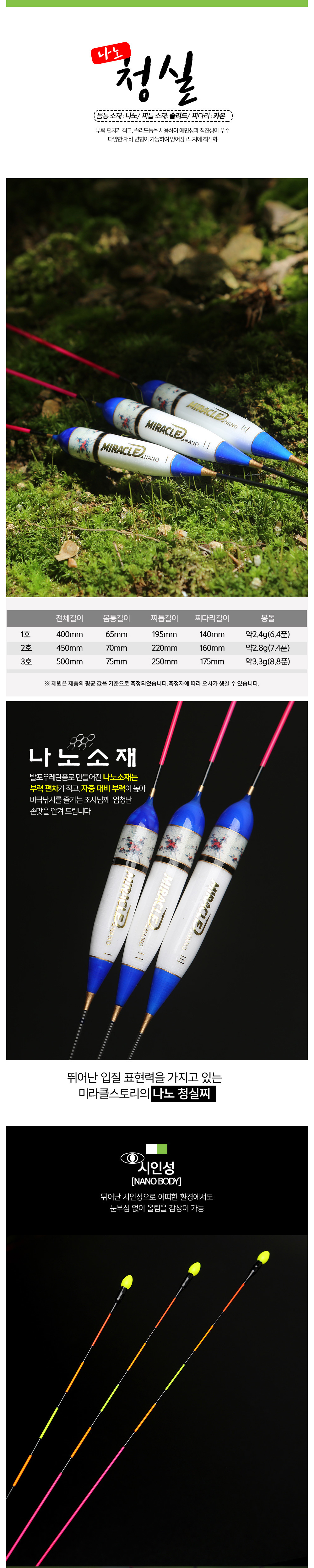 미라클스토리 청실 나노민물찌