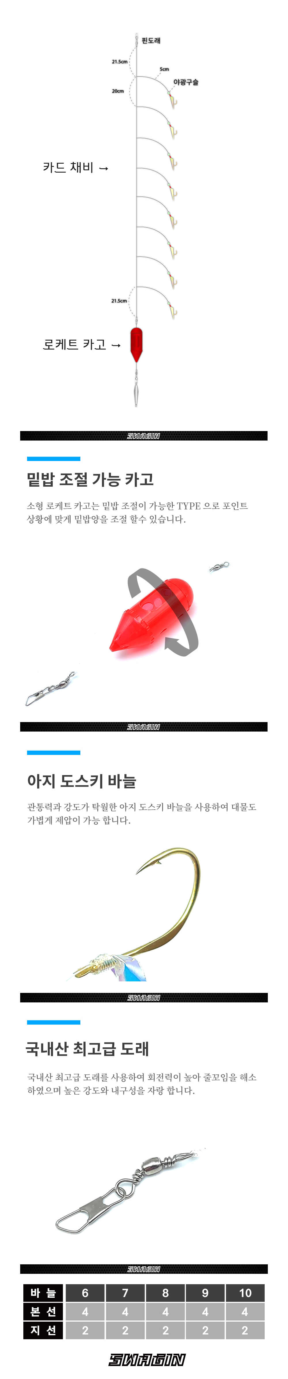 백경 스웨긴 SG-209 이지카고사비끼