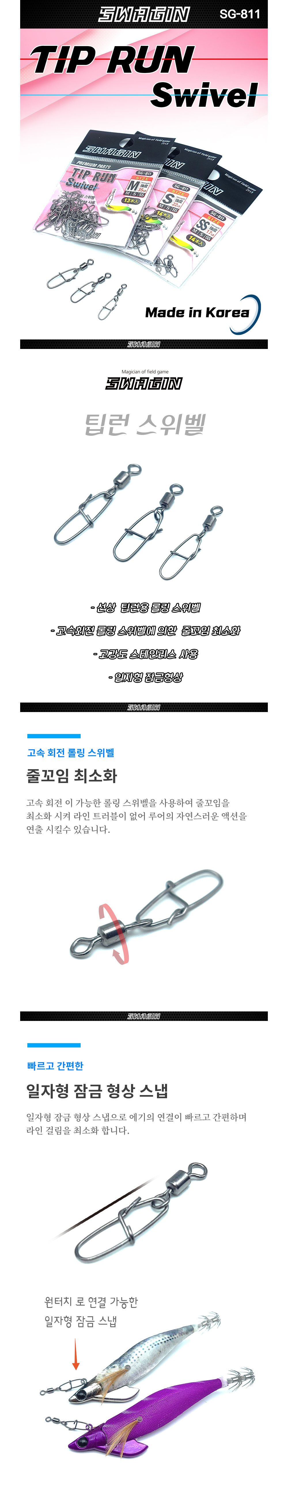 백경 스웨긴 SG-811 팁런스위벨